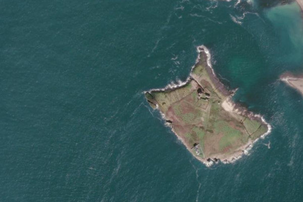 Imagem de satélite da zona de The Churn