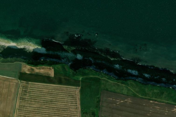 Imagem de satélite da zona de Weather Castle