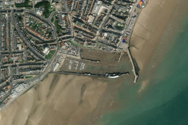 Imagem de satélite da zona de The Harbour