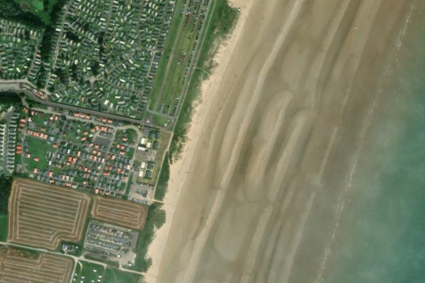 Imagem de satélite da zona de Wilsthorpe Cliff