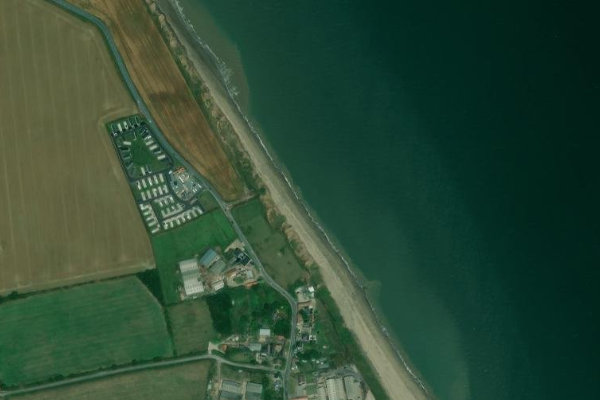 Imagem de satélite da zona de Mappleton Cliff