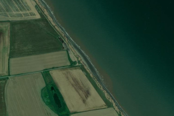 Imagem de satélite da zona de Aldbrough Sands (East Riding of Yorkshire) 2