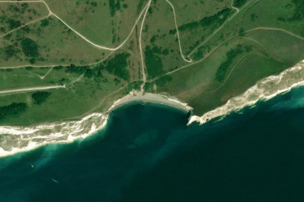 Imagem de satélite da zona de Arish Mell
