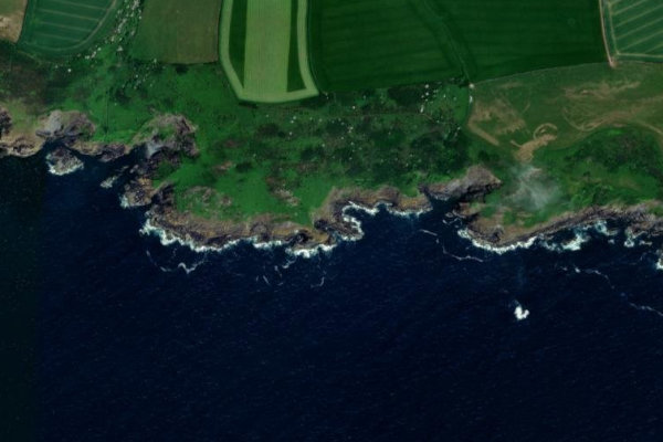 Imagem de satélite da zona de Blackybale Point