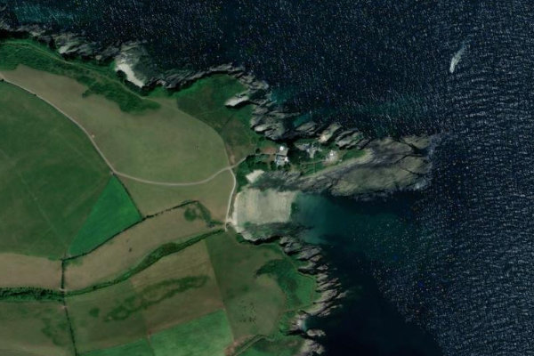 Imagem de satélite da zona de Colona Beach