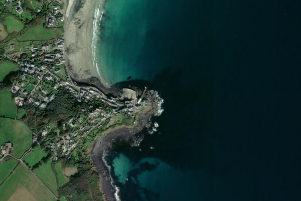 Imagem de satélite da zona de Dolor Point