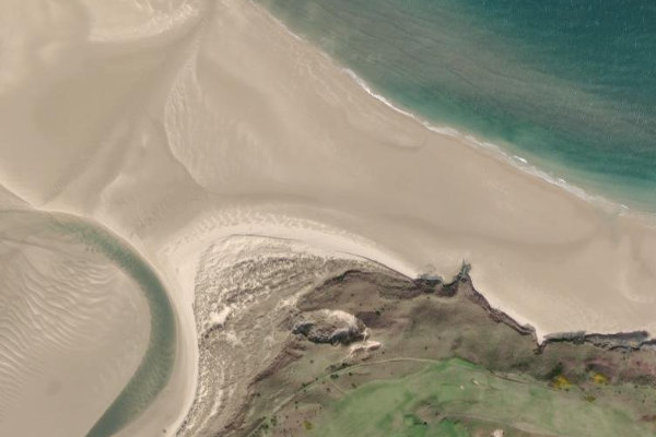 Imagem de satélite da zona de Black Rock (Northumberland)