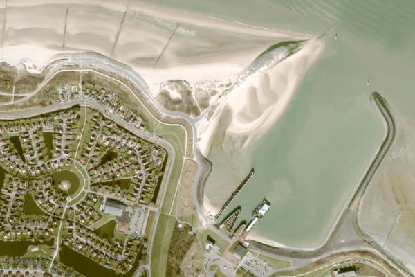 Imagem de satélite da zona de Halve Maantje