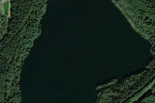 Imagem de satélite da zona de Bleibtreusee
