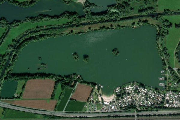 Imagem de satélite da zona de Dutenhofener See