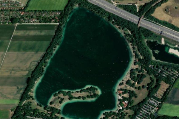 Imagem de satélite da zona de Feringasee