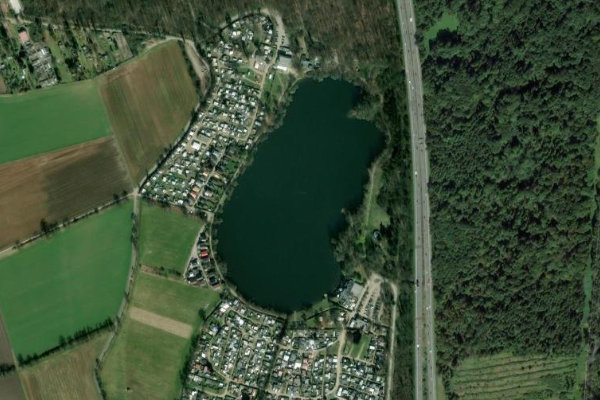 Imagem de satélite da zona de Hegbachsee