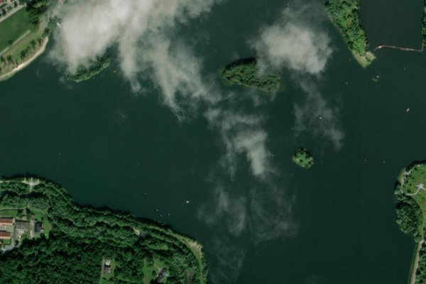 Imagem de satélite da zona de Lippesee (Paderborn)