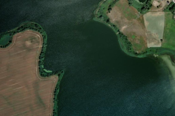 Imagem de satélite da zona de Tempziner See