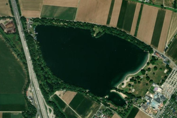 Imagem de satélite da zona de Waidsee