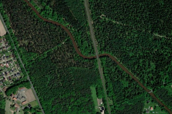 Imagem de satélite da zona de Goldfischdever