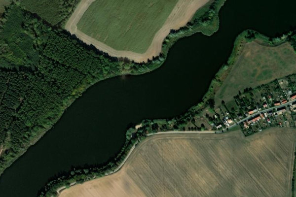 Imagem de satélite da zona de Neetzkaer See