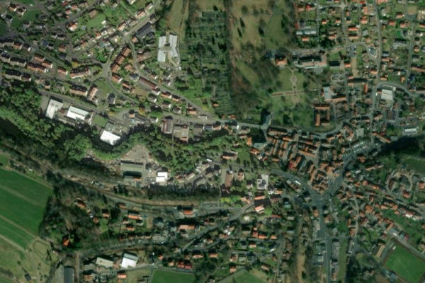 Imagem de satélite da zona de Fulda (Gersfeld/Rhön)