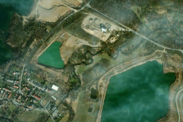 Imagem de satélite da zona de Wesenitz (Pirna)