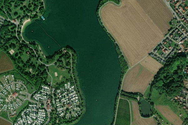 Imagem de satélite da zona de Breitenauer See