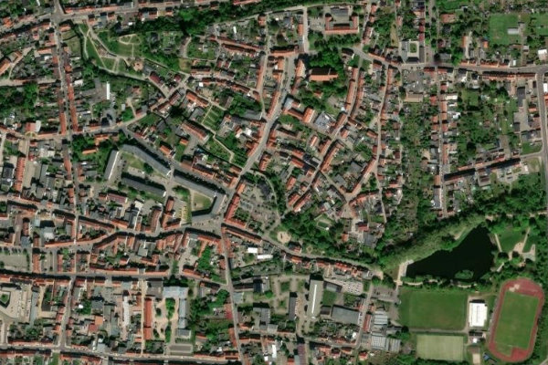 Imagem de satélite da zona de Ihle (Burg)