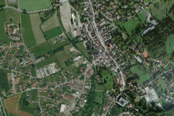 Imagem de satélite da zona de Wolfach (Ortenburg)