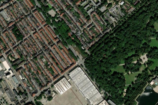 Imagem de satélite da zona de Torfkanal (Bremen)