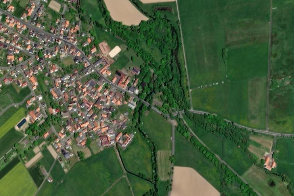 Imagem de satélite da zona de Schwalm (Loshausen)