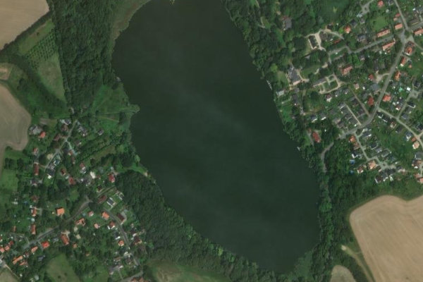 Imagem de satélite da zona de Trebbower See