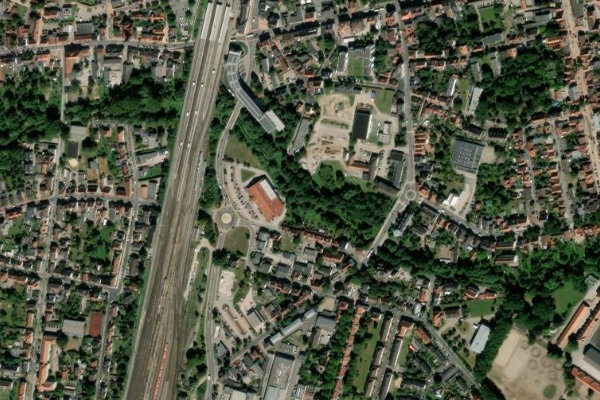 Imagem de satélite da zona de Fuhse (Celle)