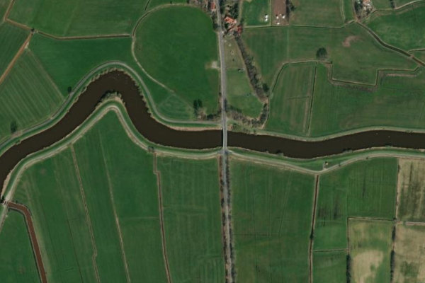 Imagem de satélite da zona de Jümme (Detern)