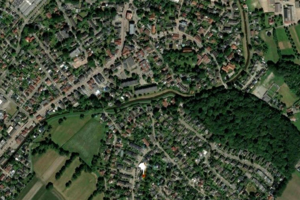 Imagem de satélite da zona de Wörpe (Lilienthal)