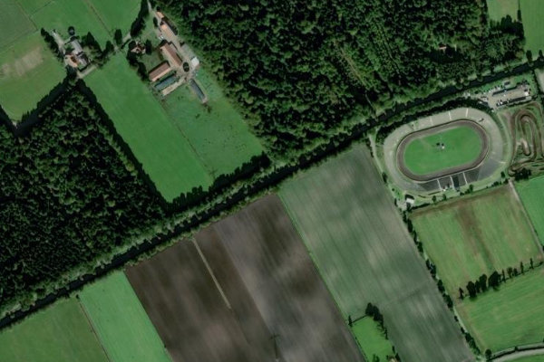 Imagem de satélite da zona de Berumerfehnkanal