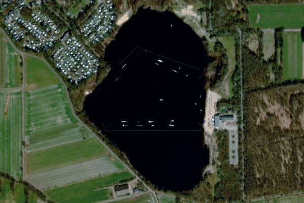 Imagem de satélite da zona de Spadener See