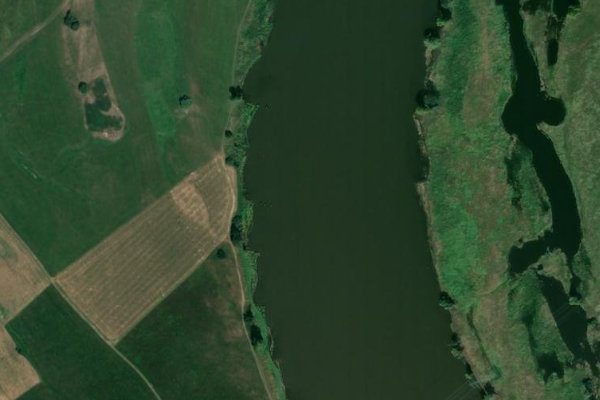 Imagem de satélite da zona de Elbe (Beuster)