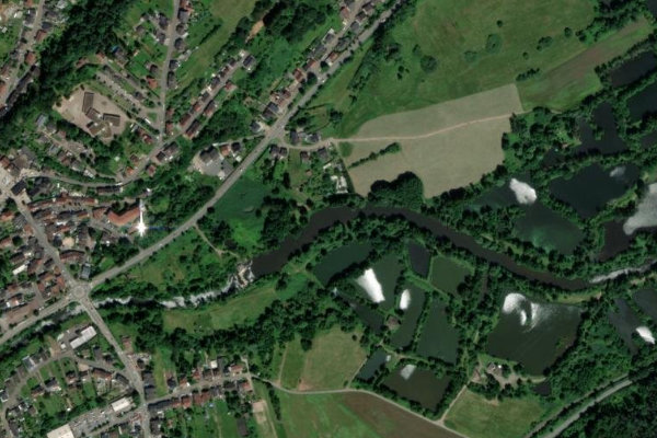 Imagem de satélite da zona de Prims (Nalbach)