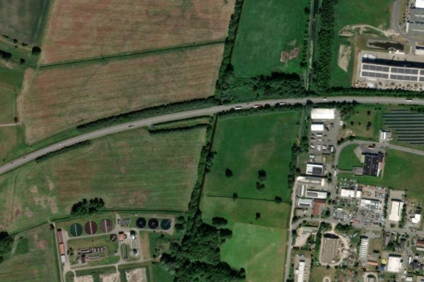 Imagem de satélite da zona de Milde (Gardelegen)