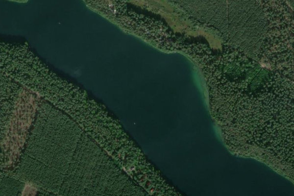 Imagem de satélite da zona de Roofensee
