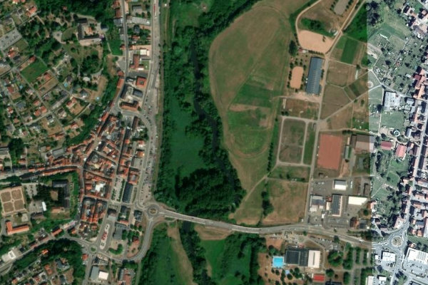 Imagem de satélite da zona de Blies (Blieskastel)