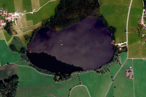 Imagem de satélite da zona de Tinninger See