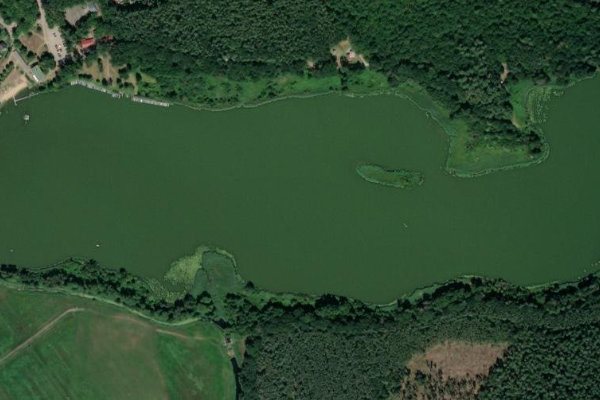 Imagem de satélite da zona de Löcknitzer See