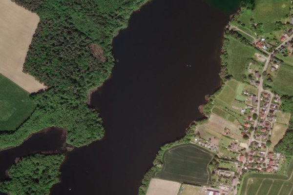 Imagem de satélite da zona de Dümmersee