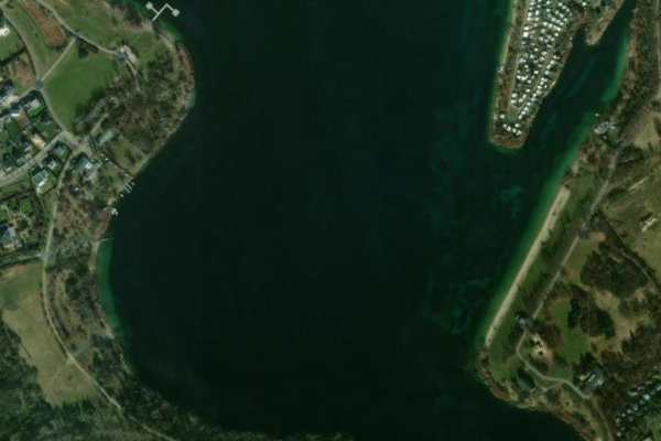 Imagem de satélite da zona de Kulkwitzer See