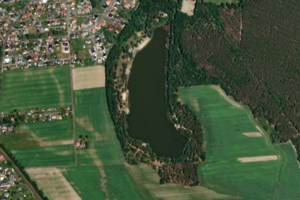 Imagem de satélite da zona de Branitzer See