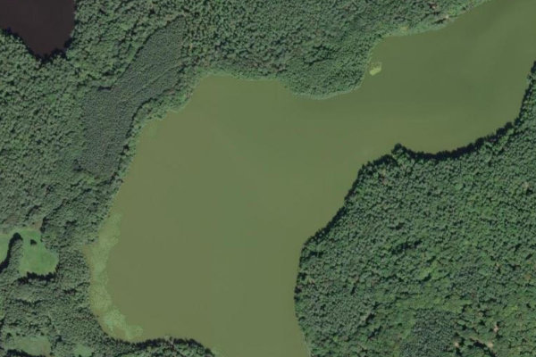 Imagem de satélite da zona de Mühlenbecker See