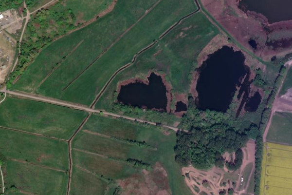 Imagem de satélite da zona de Torfstiche Barth