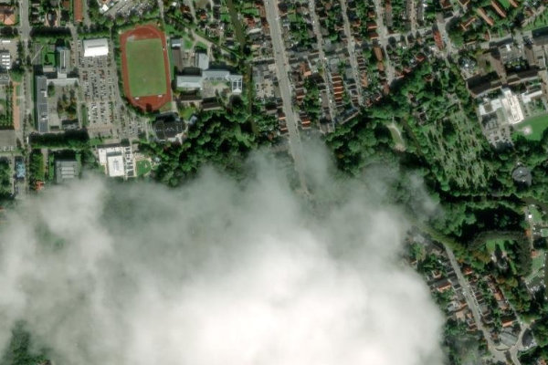 Imagem de satélite da zona de Emder Stadtgewässer