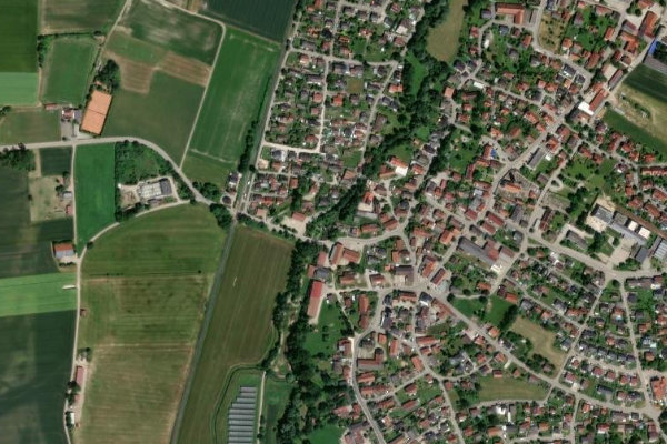 Imagem de satélite da zona de Paar (Merching)