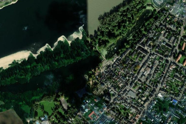 Imagem de satélite da zona de Groov (Köln)