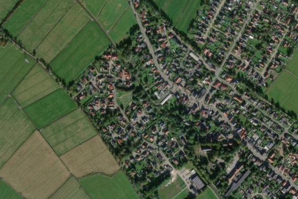 Imagem de satélite da zona de Abbehauser Sieltief